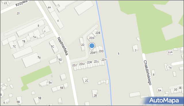 Kobyłka, Nadmeńska, 2DA, mapa Kobyłka