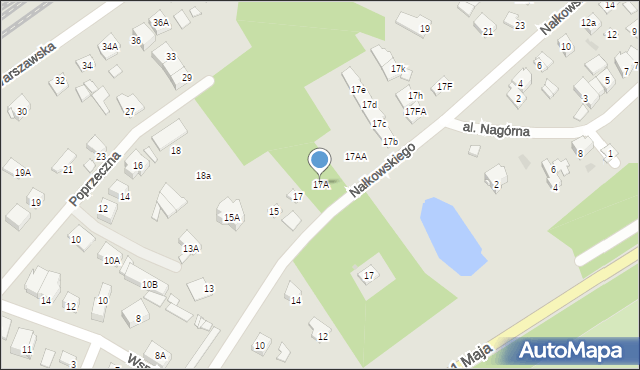 Kobyłka, Nałkowskiego Wacława, 17A, mapa Kobyłka