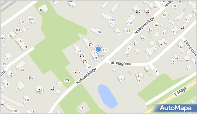 Kobyłka, Nałkowskiego Wacława, 17g, mapa Kobyłka