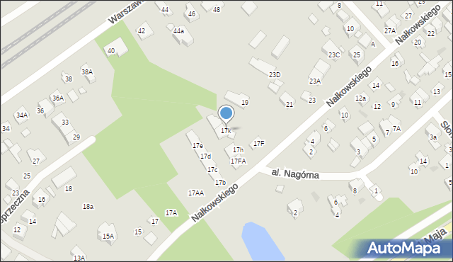 Kobyłka, Nałkowskiego Wacława, 17k, mapa Kobyłka