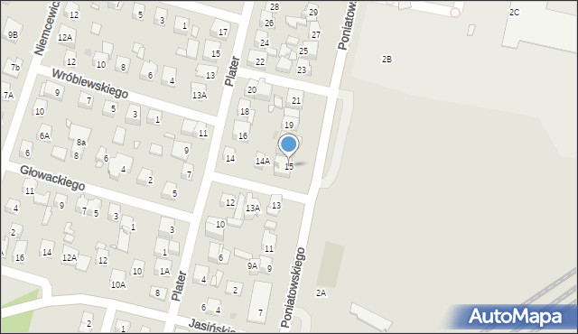 Kobyłka, Napoleona, 15, mapa Kobyłka