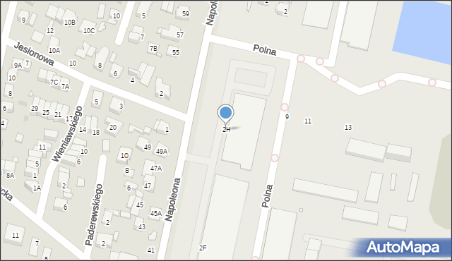 Kobyłka, Napoleona, 2H, mapa Kobyłka