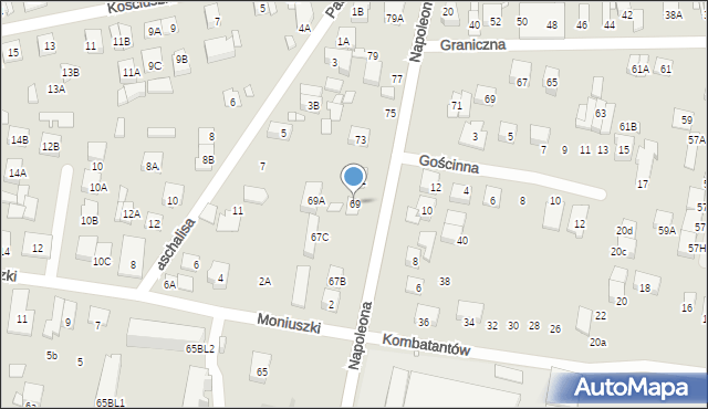 Kobyłka, Napoleona, 69, mapa Kobyłka