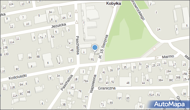 Kobyłka, Napoleona, 85, mapa Kobyłka