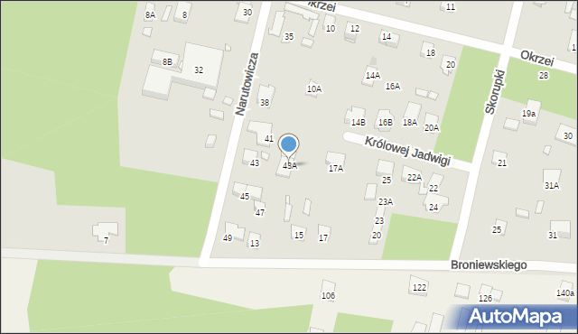 Kobyłka, Narutowicza Gabriela, 43A, mapa Kobyłka
