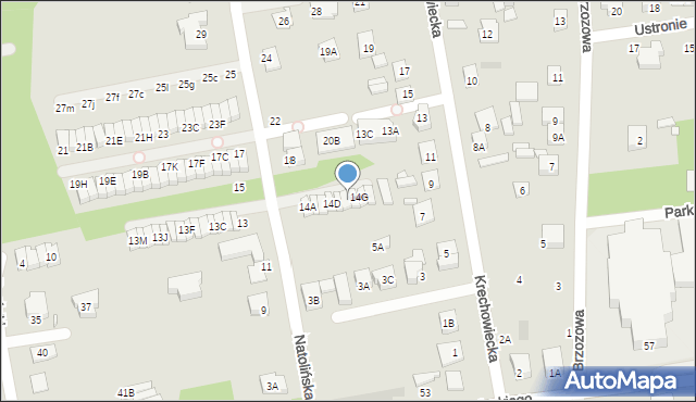 Kobyłka, Natolińska, 14F, mapa Kobyłka