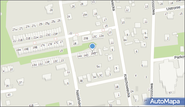 Kobyłka, Natolińska, 14G, mapa Kobyłka