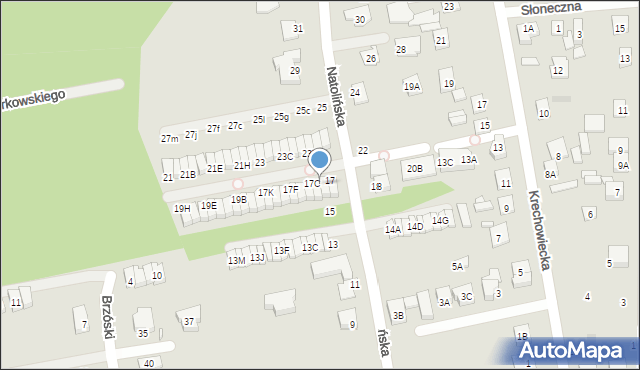 Kobyłka, Natolińska, 17B, mapa Kobyłka