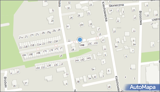 Kobyłka, Natolińska, 20C, mapa Kobyłka