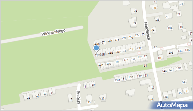 Kobyłka, Natolińska, 21, mapa Kobyłka