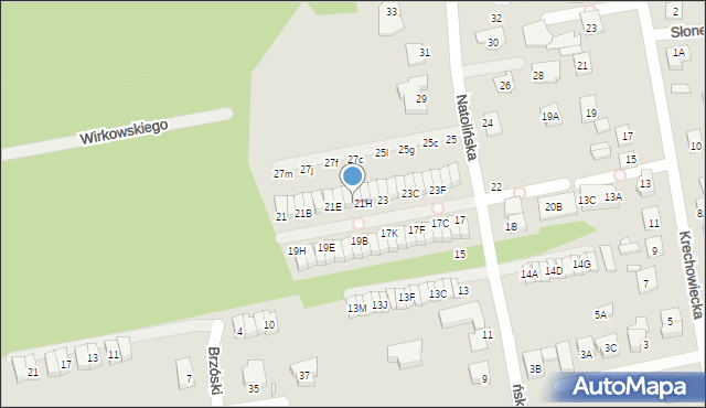 Kobyłka, Natolińska, 21G, mapa Kobyłka