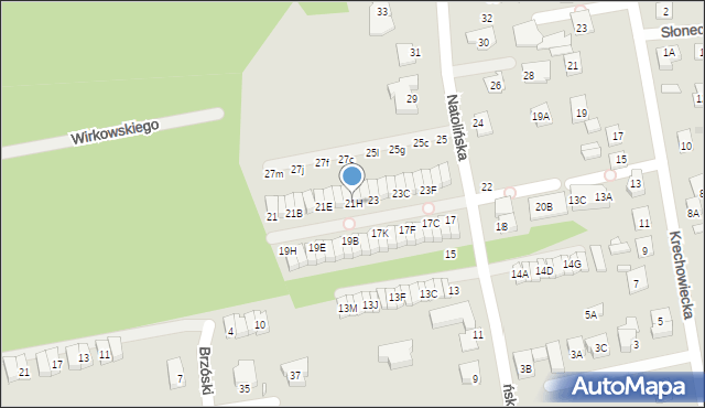 Kobyłka, Natolińska, 21H, mapa Kobyłka