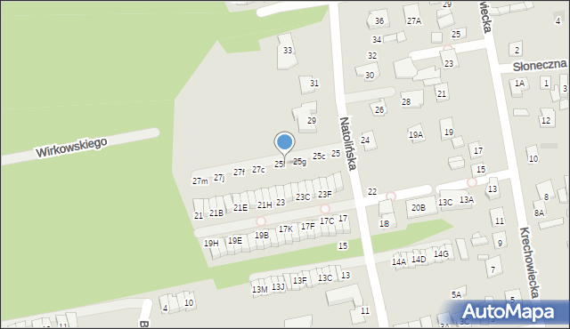 Kobyłka, Natolińska, 25k, mapa Kobyłka