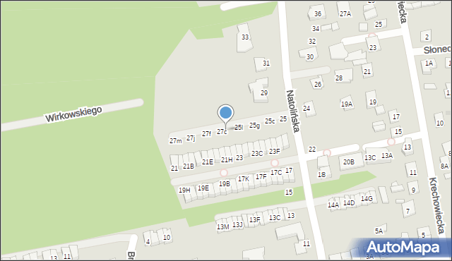 Kobyłka, Natolińska, 27b, mapa Kobyłka