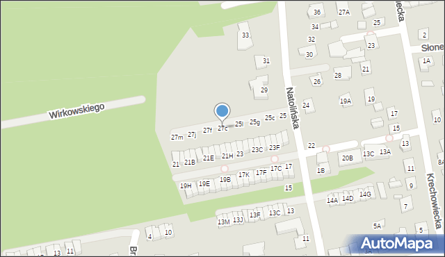 Kobyłka, Natolińska, 27c, mapa Kobyłka