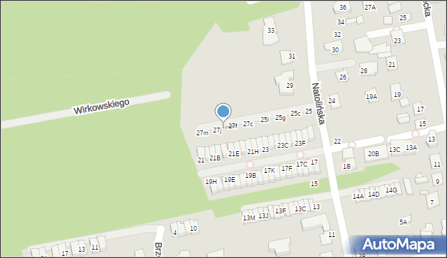 Kobyłka, Natolińska, 27h, mapa Kobyłka