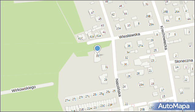 Kobyłka, Natolińska, 33, mapa Kobyłka