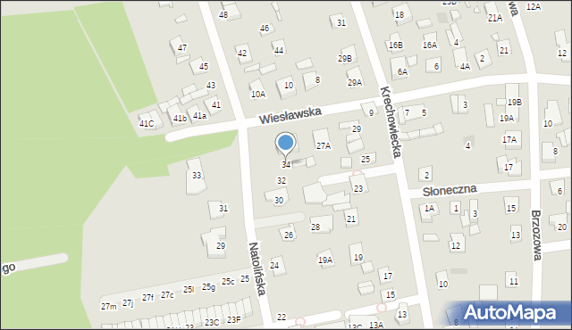 Kobyłka, Natolińska, 34, mapa Kobyłka