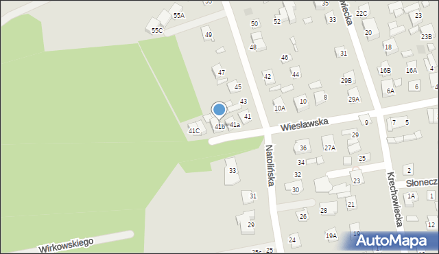 Kobyłka, Natolińska, 41b, mapa Kobyłka