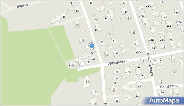 Kobyłka, Natolińska, 43, mapa Kobyłka