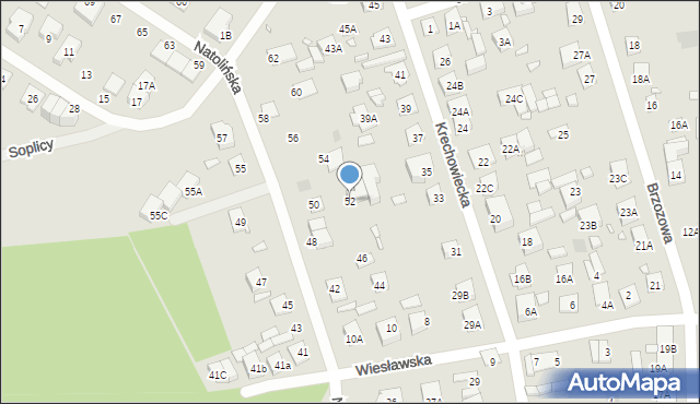 Kobyłka, Natolińska, 52, mapa Kobyłka