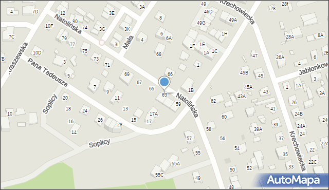 Kobyłka, Natolińska, 63, mapa Kobyłka