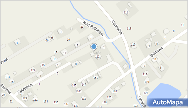 Kocmyrzów, Nad Potokiem, 3, mapa Kocmyrzów