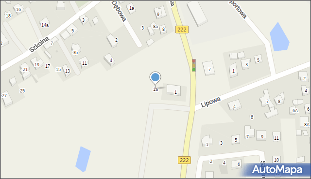 Kokoszkowy, Nad Stawem, 1a, mapa Kokoszkowy