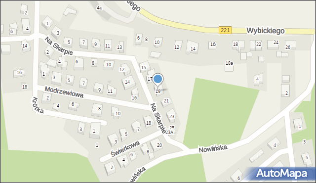 Kolbudy, Na Skarpie, 19, mapa Kolbudy