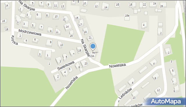 Kolbudy, Na Skarpie, 25, mapa Kolbudy