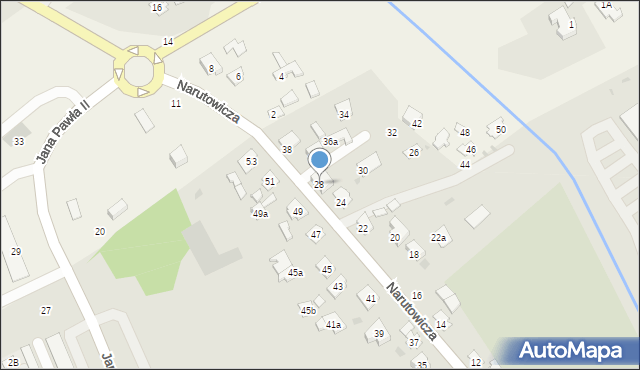 Kolbuszowa, Narutowicza Gabriela, 28, mapa Kolbuszowa