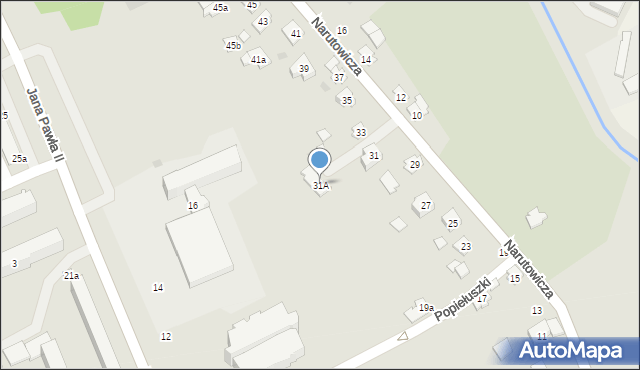 Kolbuszowa, Narutowicza Gabriela, 31A, mapa Kolbuszowa