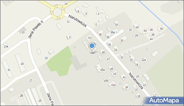 Kolbuszowa, Narutowicza Gabriela, 49a, mapa Kolbuszowa