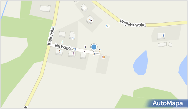 Koleczkowo, Na Wzgórzu, 8, mapa Koleczkowo