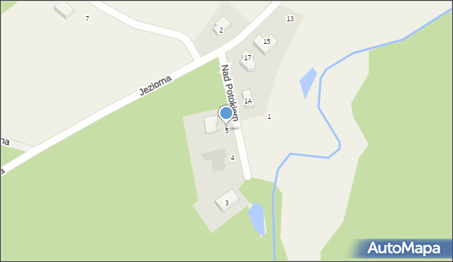 Koleczkowo, Nad Potokiem, 5, mapa Koleczkowo