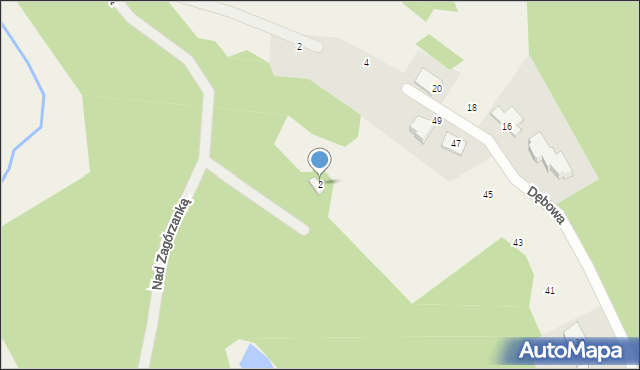 Koleczkowo, Nad Zagórzanką, 2, mapa Koleczkowo