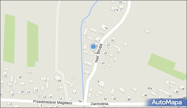 Koniecpol, Nad Strugą, 5a, mapa Koniecpol