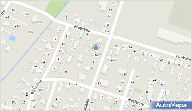 Konstantynów Łódzki, Nasienna, 8A, mapa Konstantynów Łódzki