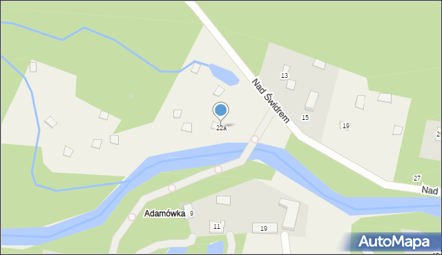 Kopki, Nad Świdrem, 22a, mapa Kopki