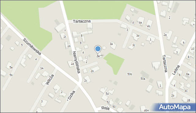 Kostrzyn nad Odrą, Namyślińska, 2a, mapa Kostrzyn nad Odrą