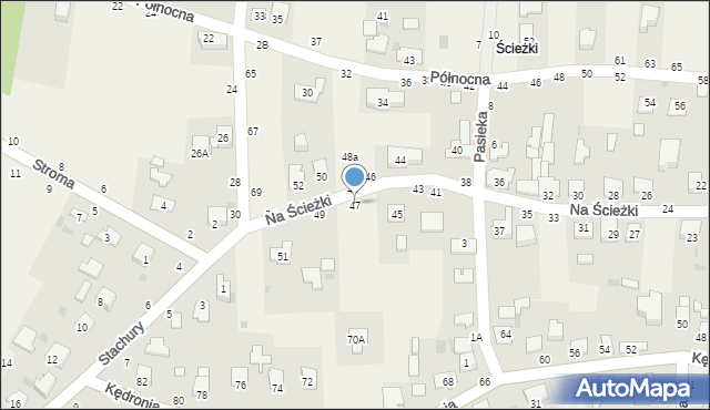 Koszyce Wielkie, Na Ścieżki, 47, mapa Koszyce Wielkie