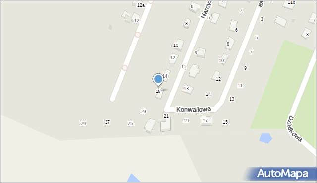 Kowalewo Pomorskie, Narcyzowa, 16, mapa Kowalewo Pomorskie