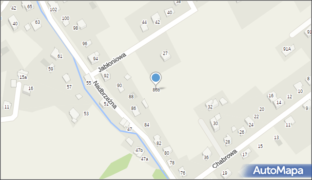 Kozy, Nadbrzeżna, 86b, mapa Kozy