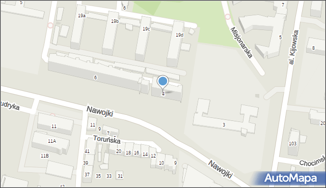 Kraków, Nawojki, 4, mapa Krakowa