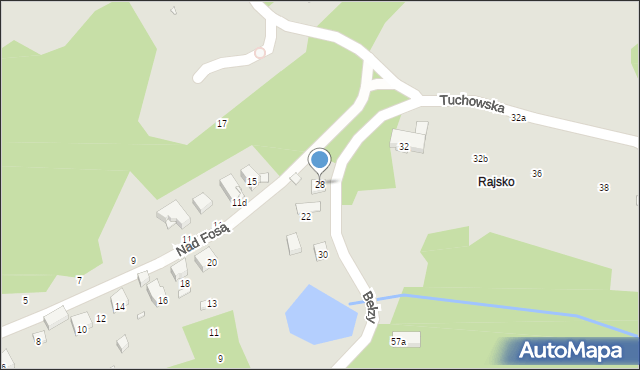 Kraków, Nad Fosą, 28, mapa Krakowa