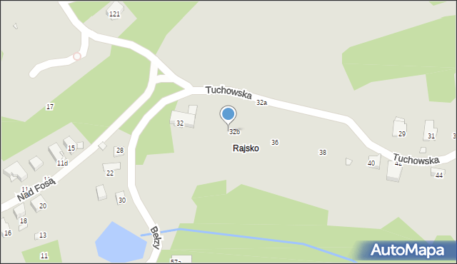 Kraków, Nad Fosą, 34, mapa Krakowa