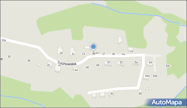 Kraków, Nad Fosą, 35, mapa Krakowa