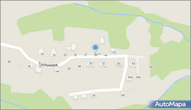 Kraków, Nad Fosą, 39, mapa Krakowa