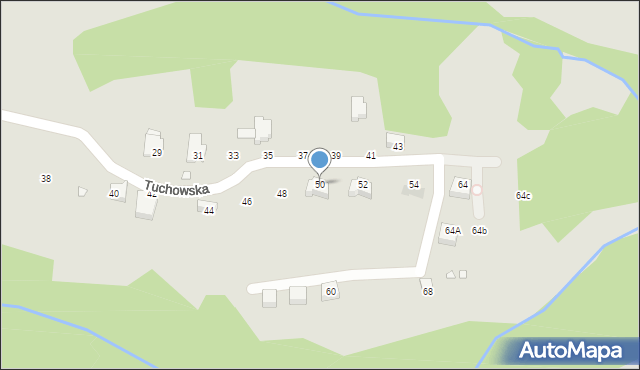 Kraków, Nad Fosą, 50, mapa Krakowa