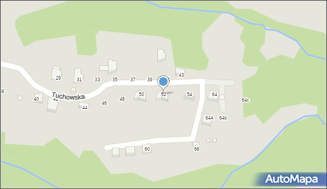 Kraków, Nad Fosą, 52, mapa Krakowa